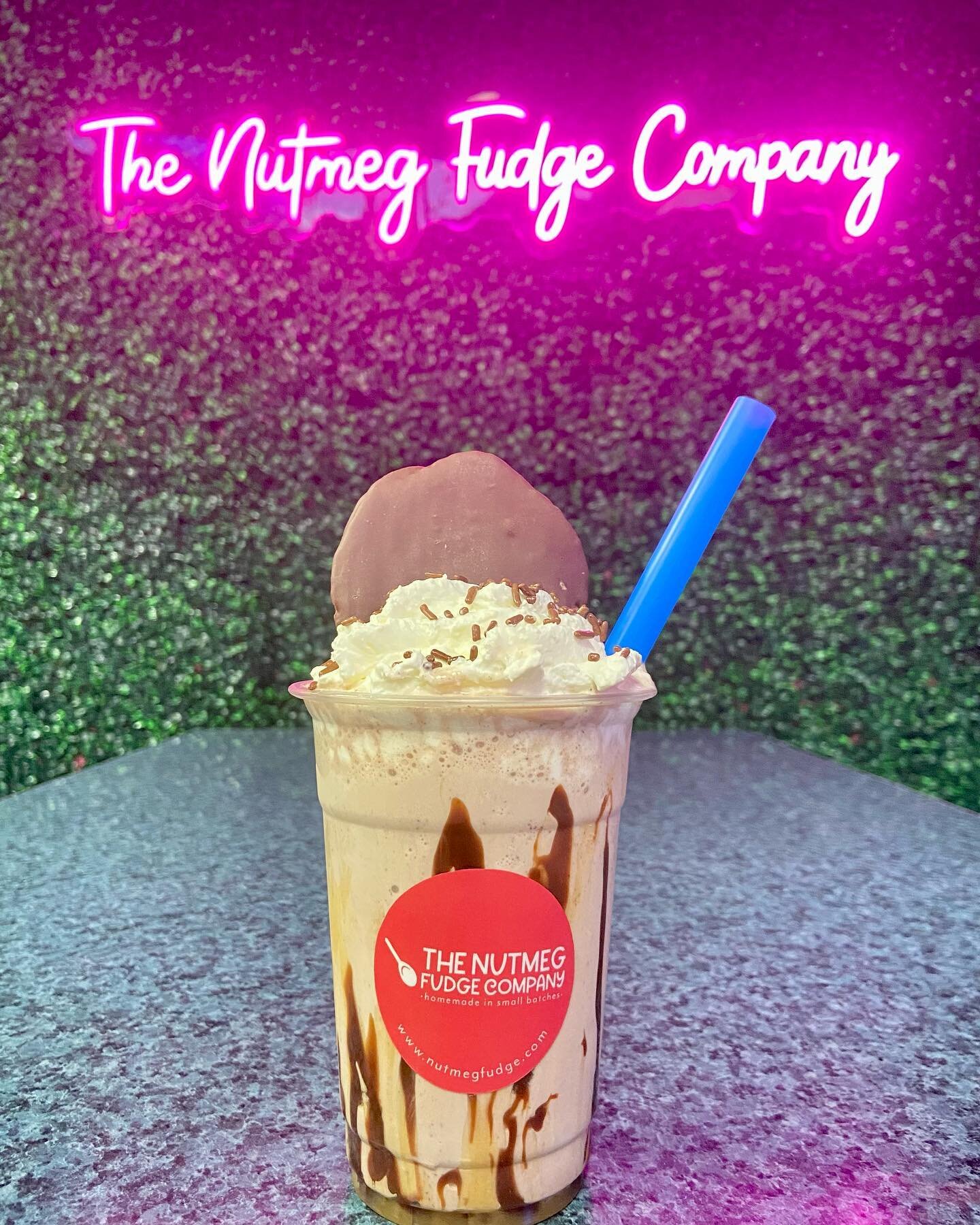 This is the &ldquo;Ponch Milkshake&rdquo; featuring a chocolate covered potato chip after Erik Estrada, 50 percent of every milkshake sold through the end of June will benefit FISH @divinerenovationseries @erikestradaofficial