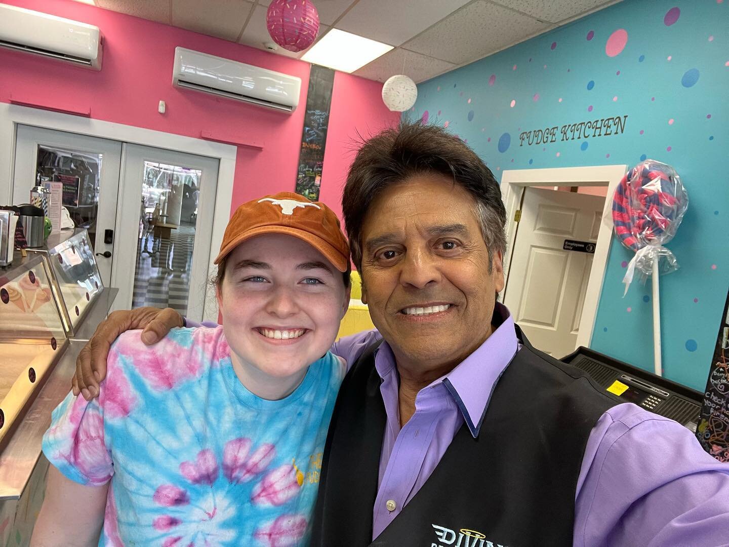 Erik Estrada and our employee Daley!! So awesome! :)
