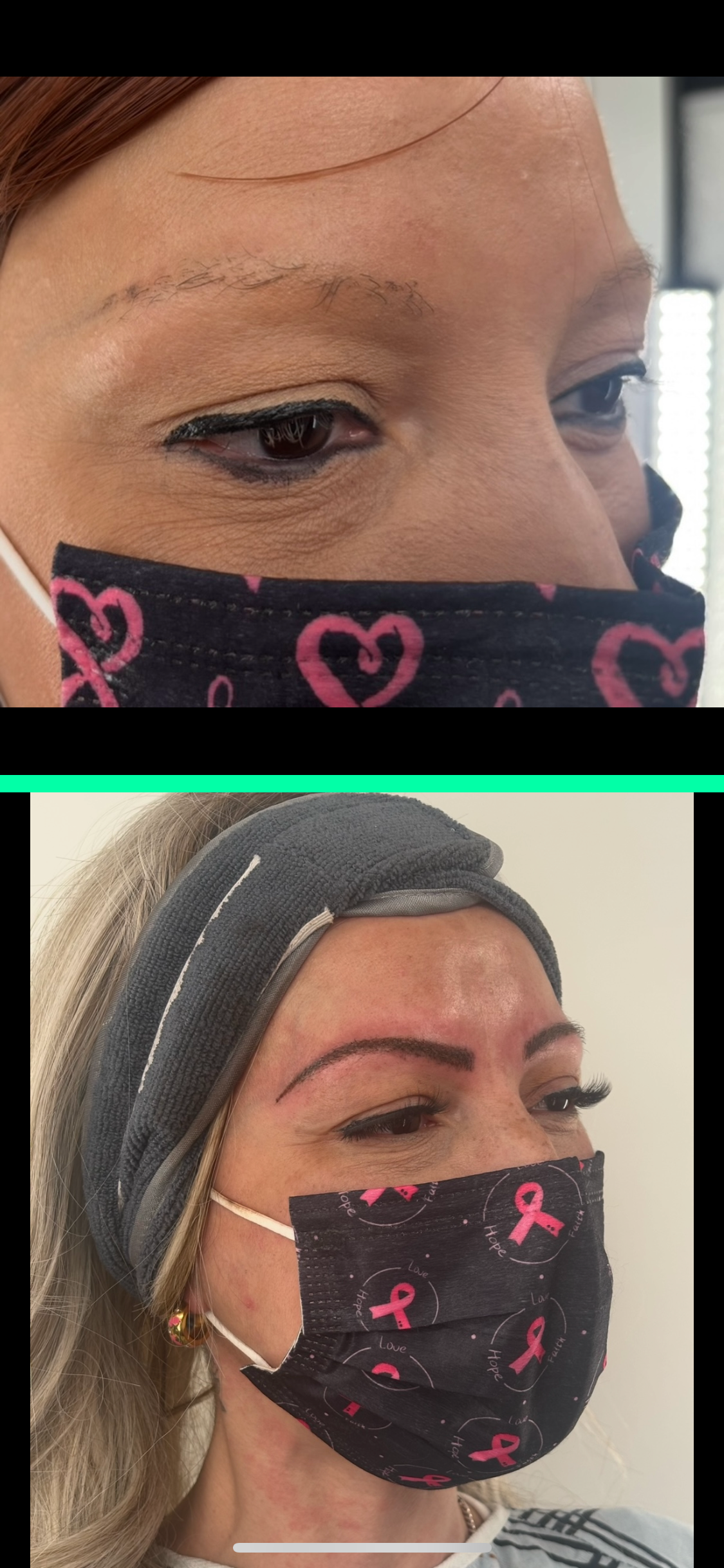 Eyebrows post chemo