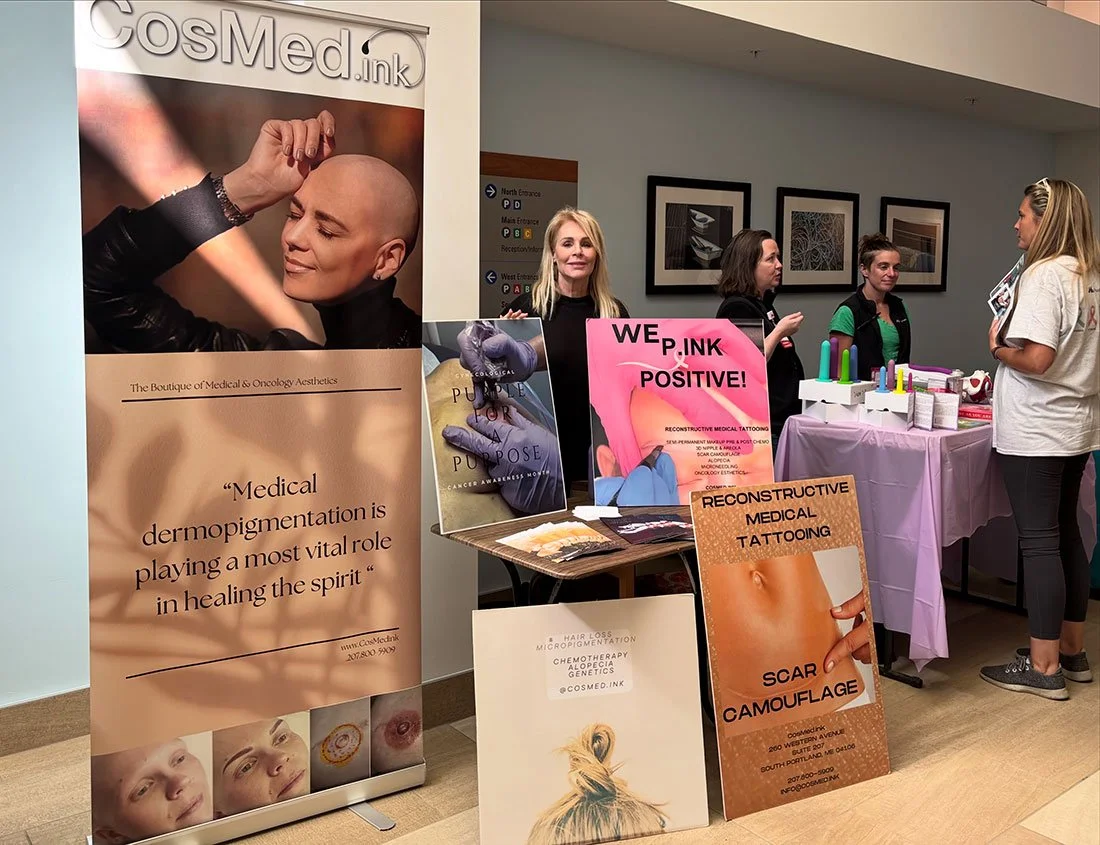 CosMed.ink at the Gynecological Cancer Month Awareness at event with MaineHealth Maine Medical Center on September 27,  2025.