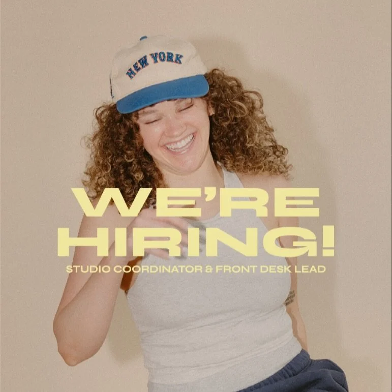 As we continue to grow into our beautiful space on Pearl Street in DUMBO, we are looking for a special someone to join our team and help us run the day-to-day magic of the studio.

We are officially hiring for a ✨ Studio Coordinator &amp; Front Desk 