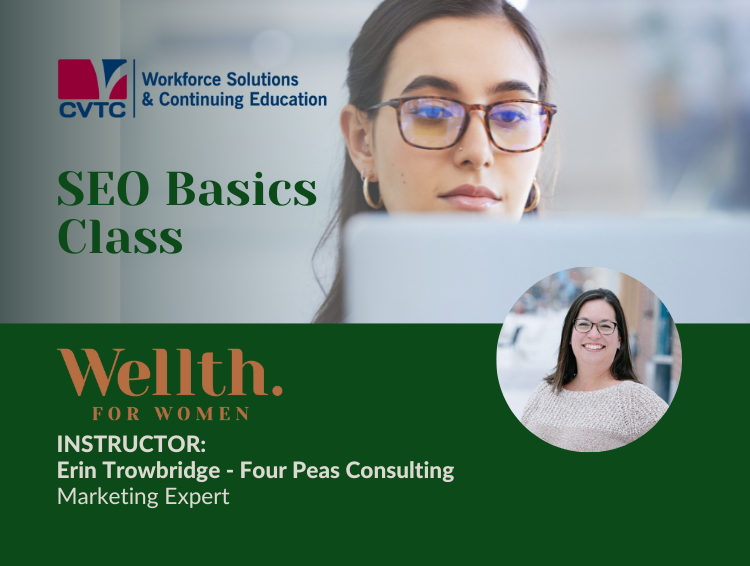 SEO Basics Community Education Class Graphic
