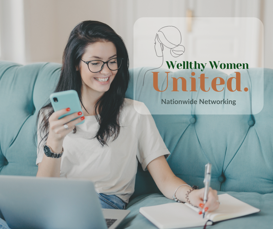 Wellthy woman networking online to connect with powerful women around the country to grow connections, collaborations, and support in an all-female community.
