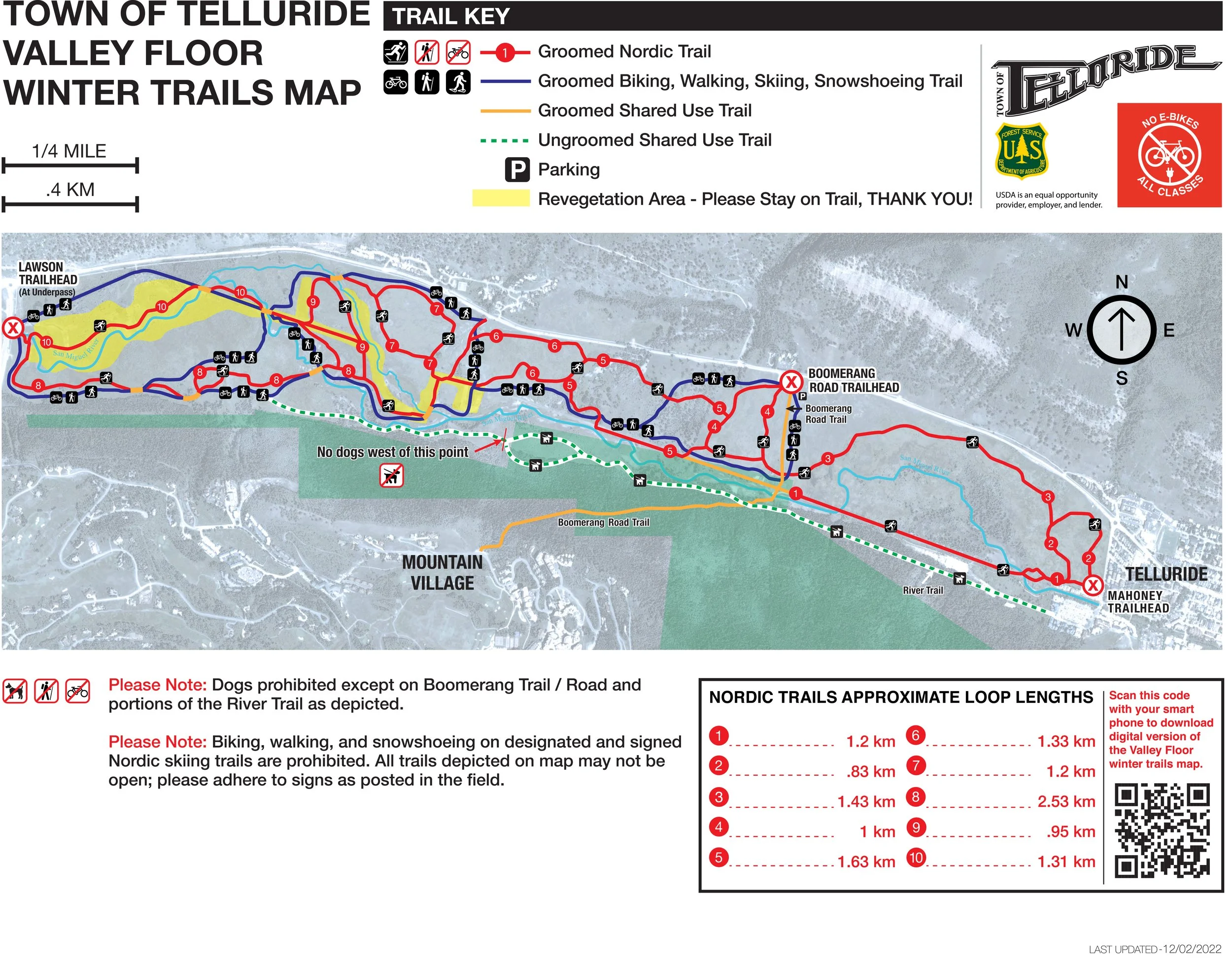 Telluride Lodging Map