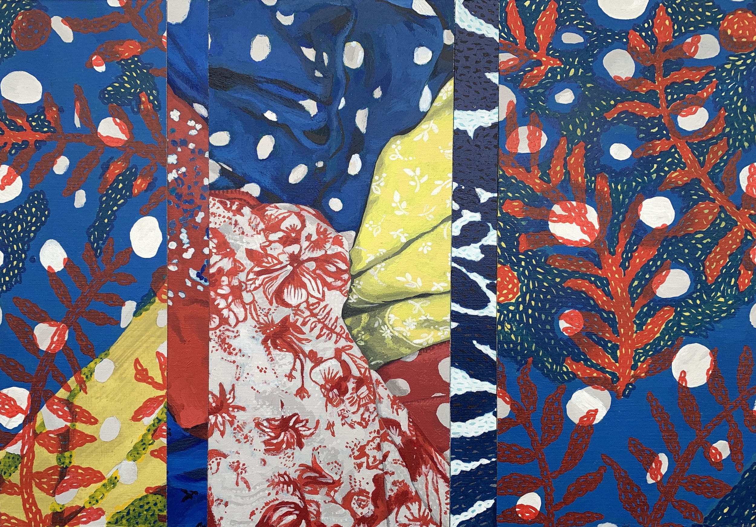Thrift Store Primary Colours I - 17.5" by 12"