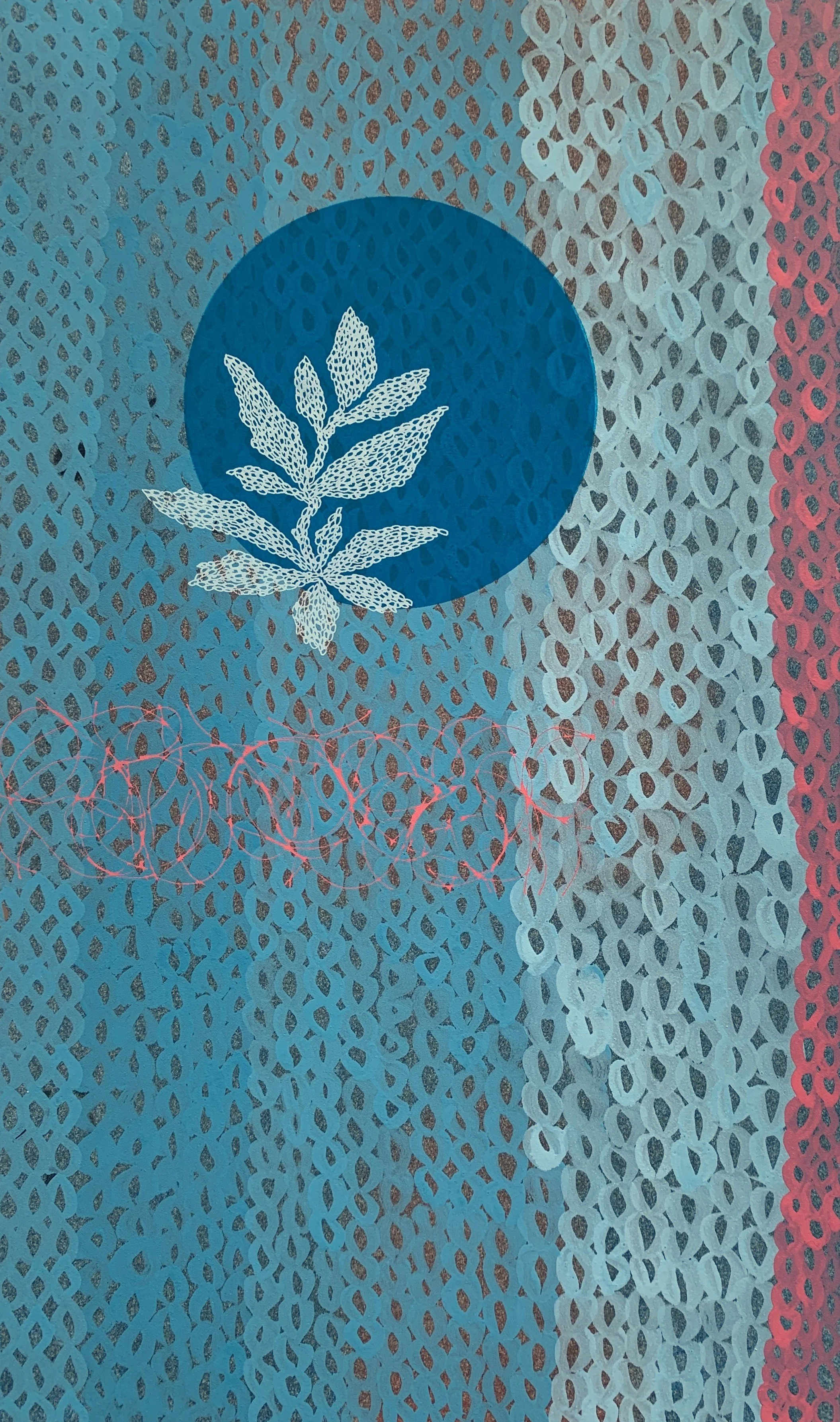 Cozy - mixed media & screenprint