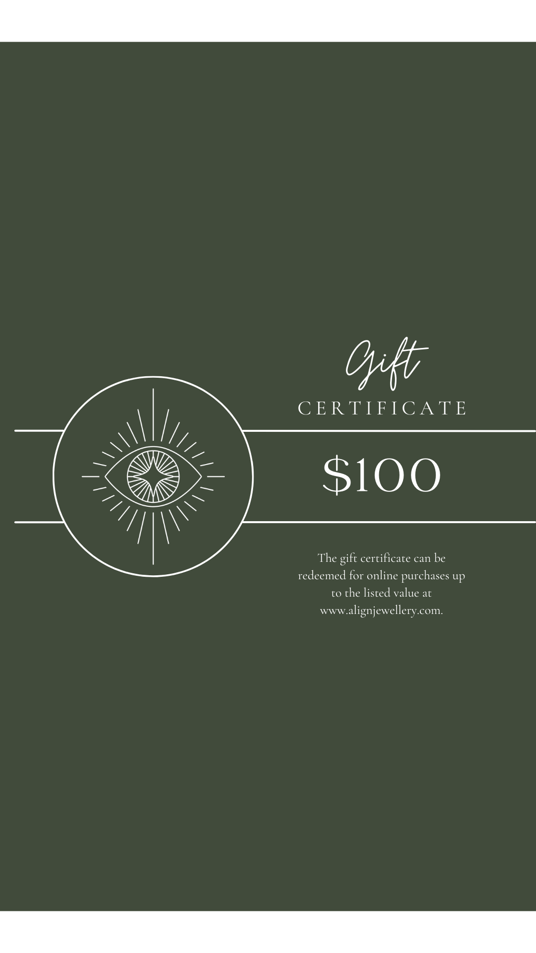 $100 Gift Card