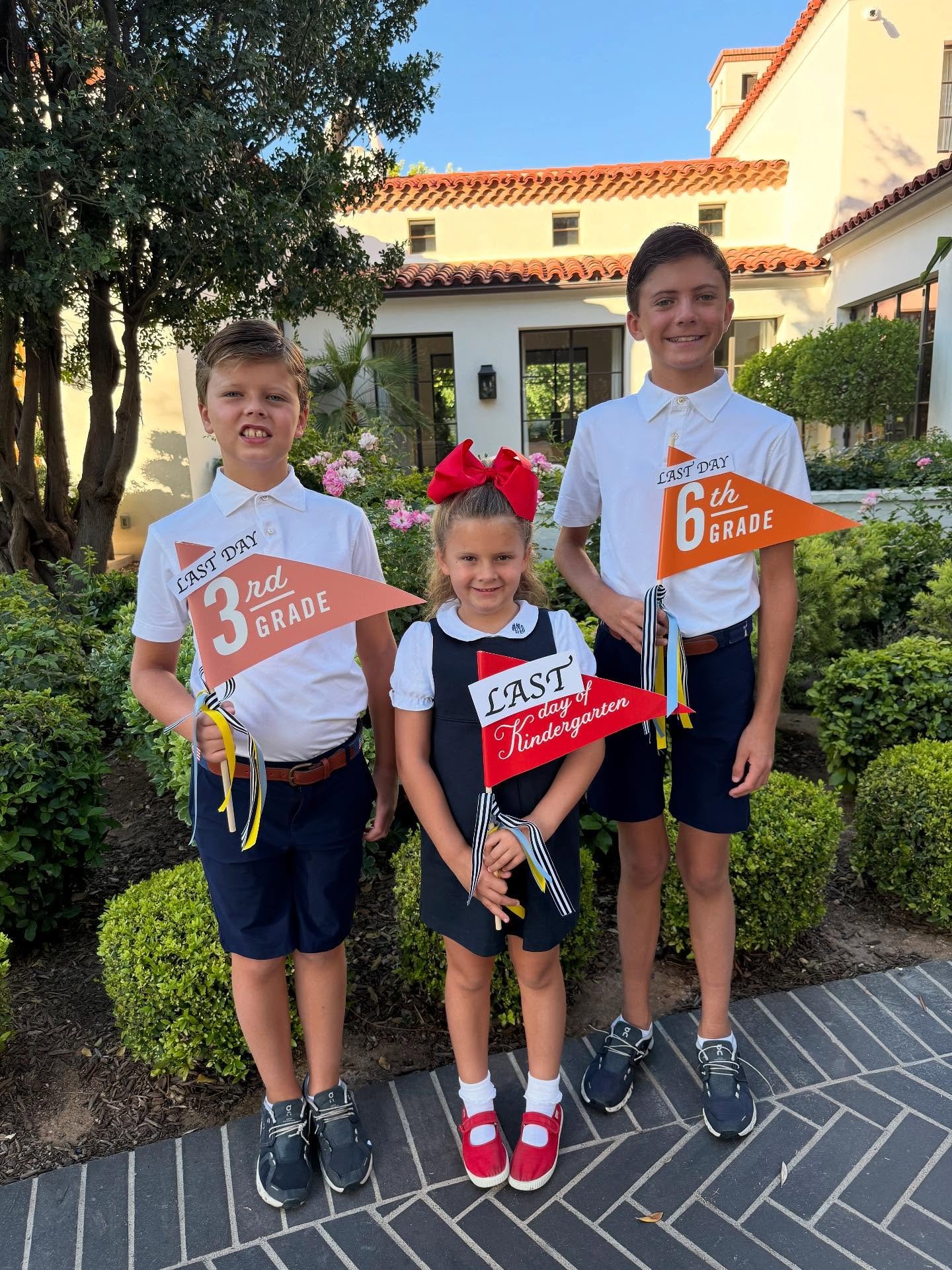 Last day of Kindergarten, 3rd and 6th grade!! What a year of growth for these kiddos! So very proud of them! School&rsquo;s officially out for summer!! ☀️