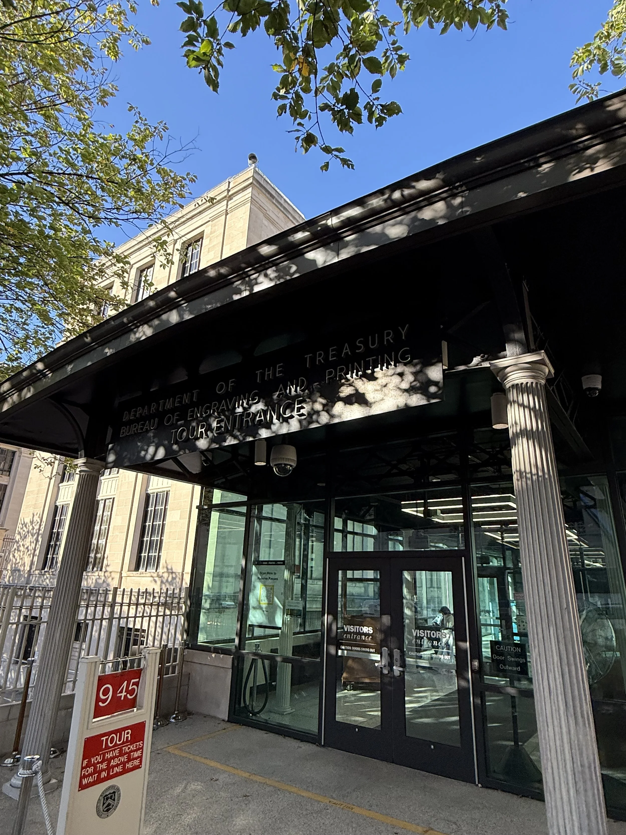 Bureau of Engraving and Printing Entrance