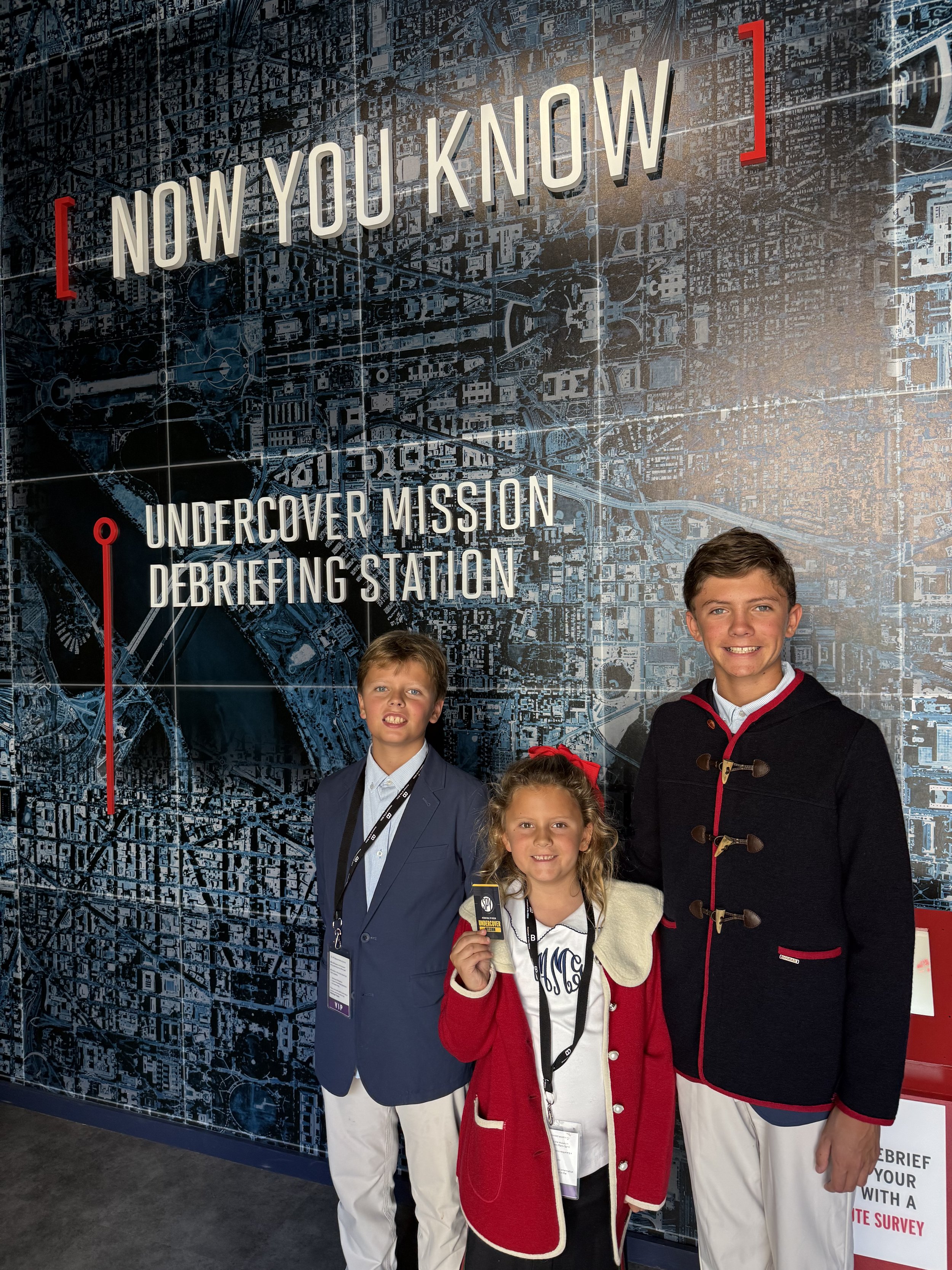 Spy Museum Debriefing Station