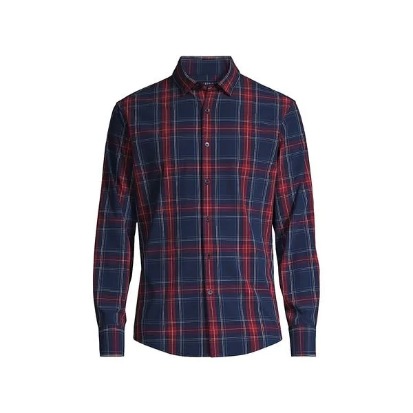 MIZZEN+MAIN | Men's Plaid Button-Front Shirt