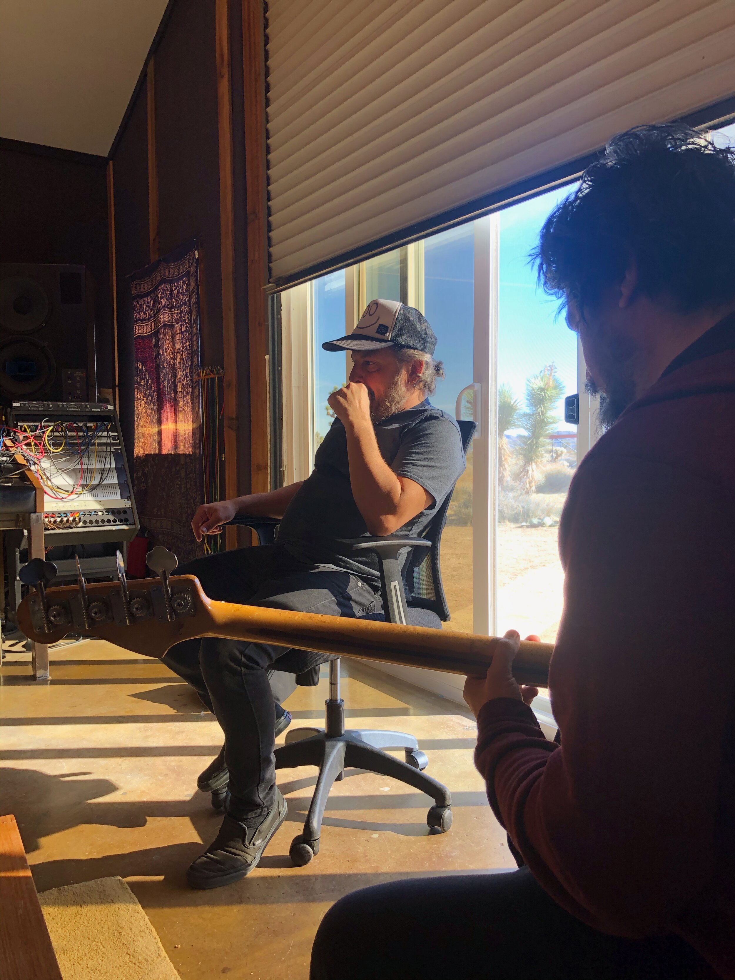 Dan Joeright and Jonathan Hischke at Gatos Trail Recording Studio