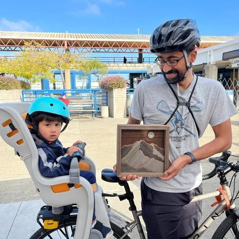 A beautiful day at the San Francisco Ferry Building Head West Fair-  It never ceases to amaze me how much people are drawn in by the wood texture, and so appreciative of my work! Very gratifying after so many days alone in my shop.
 My very best boot