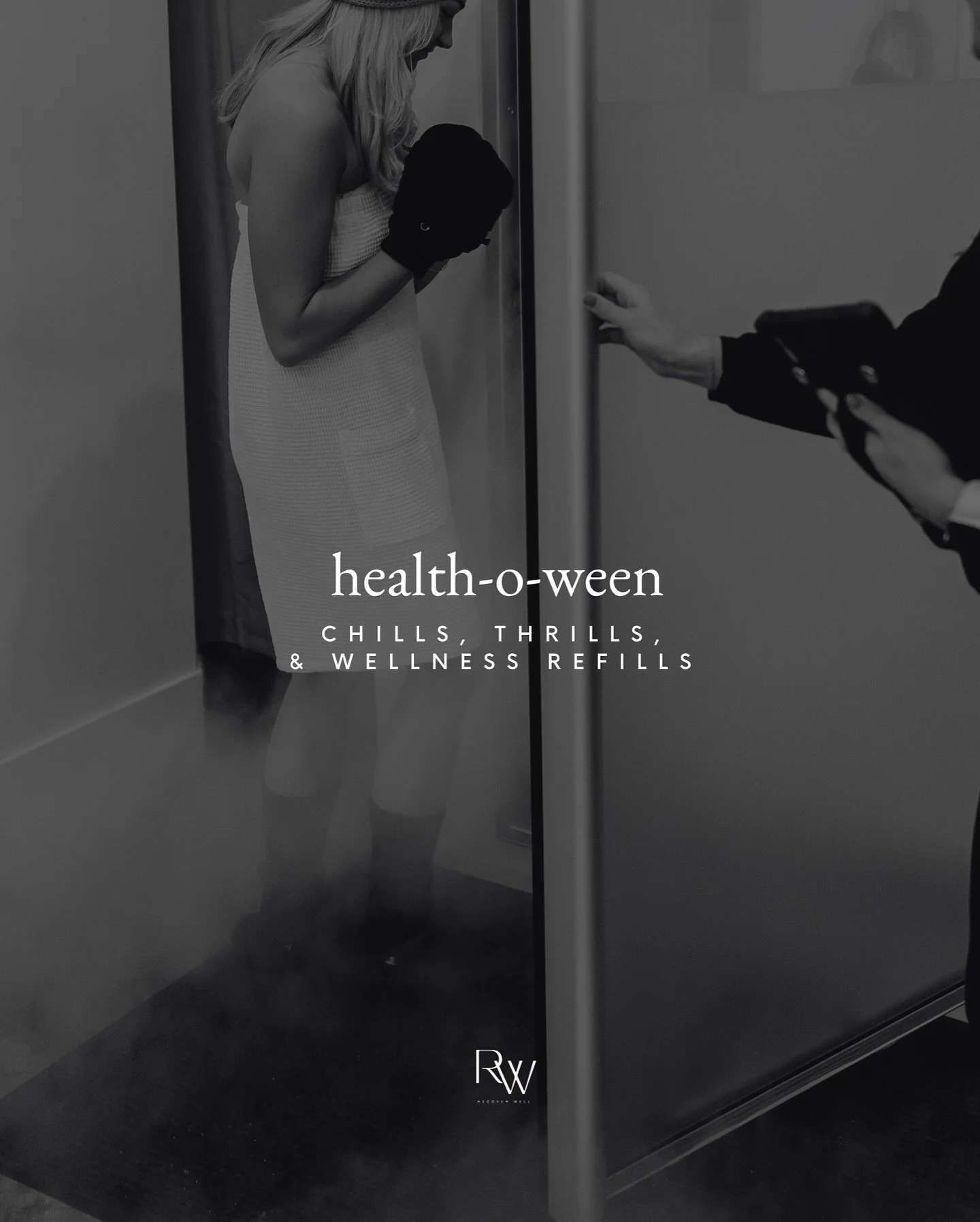 This Halloween, embrace the cold. Let the deep freeze strip away the tension, inflammation, and stress. 
🕷️Book a cryo session for October 31st and bring someone brave—your boo is on us when reserved ahead.
🕸️Everyone who books on Halloween