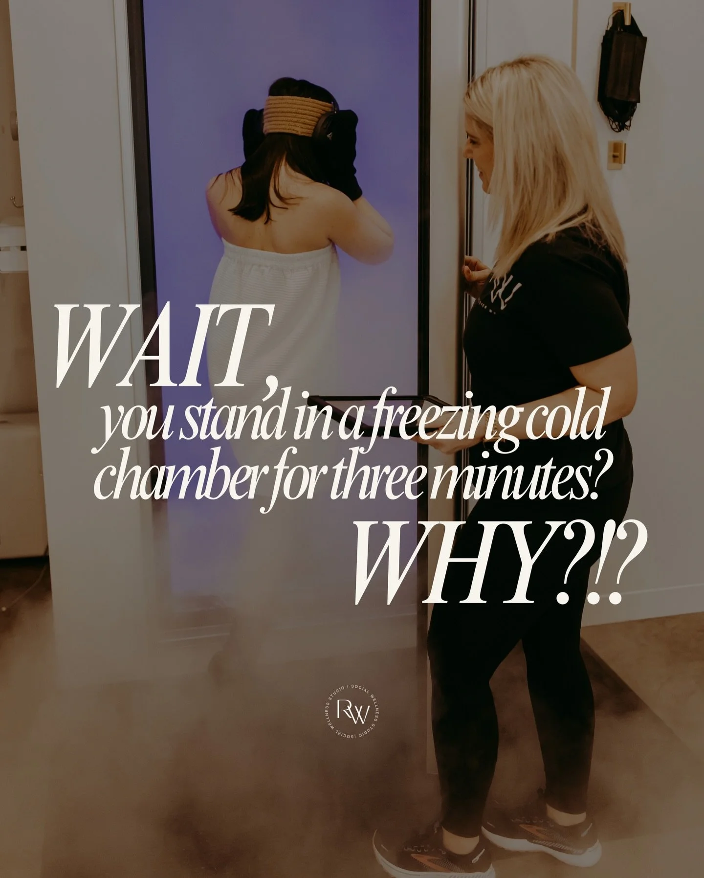 Wait, you stand in a freezing chamber for 3 minutes? Why? 🤯

Fair question. Here&rsquo;s what actually happens&hellip;

Your body goes into survival mode at -200&deg;F. In those 3 minutes:

&rarr; Blood rushes to protect your vital organs (pulling i