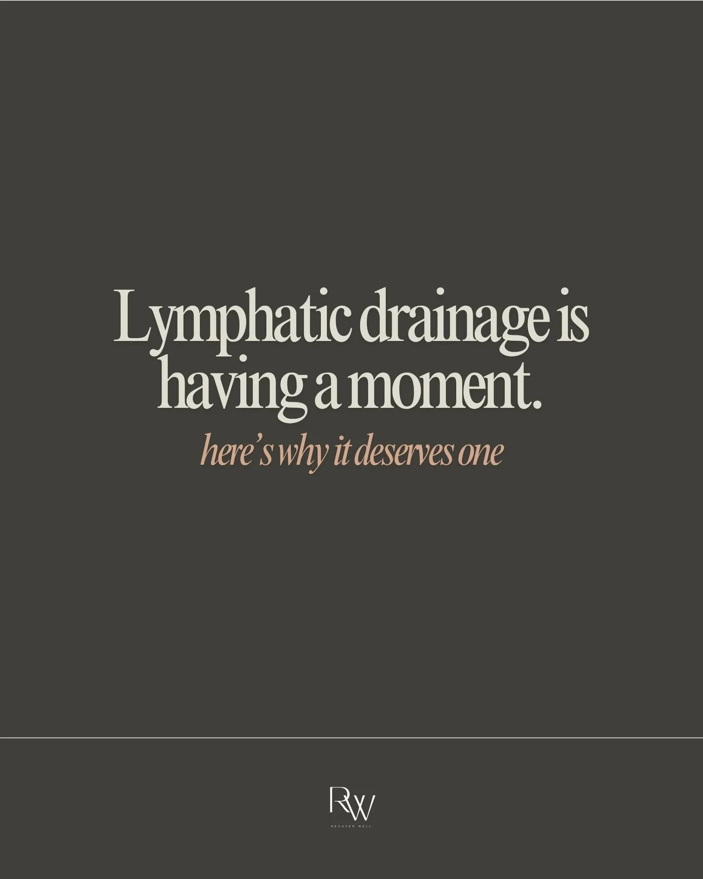 Lymphatic drainage is having a moment. And honestly? It deserves one.

Swipe to see what your lymphatic system is actually doing and our favorite ways to support it. 👉

$60 intro offer. Book: [link in bio]