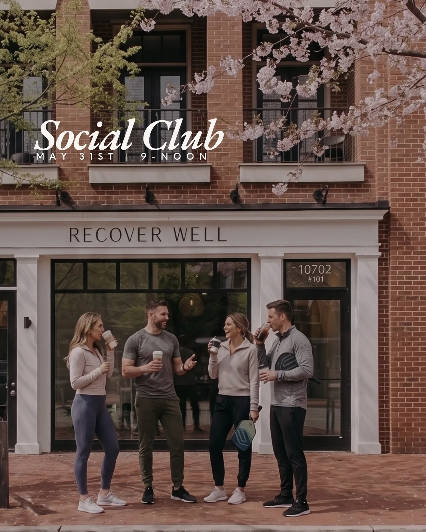 Fresh-baked goods. A nourishing tonic. Your favorite wellness services.

Sunday, May 31st | 9AM&ndash;12PM 🌿

This month&rsquo;s Social Club is a slower kind of morning &mdash; the kind that actually sets you up for the week.

Get Baked with Brian +