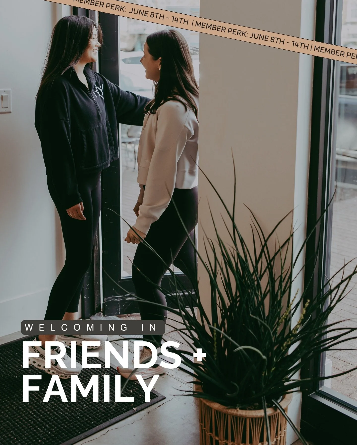 Every year, we set aside one week to say thank you to our members, and to the people they love enough to share this place with.

Friends &amp; Family Week is back. June 8&ndash;14.

This year, our members get to gift 2 free sessions to anyone they ch