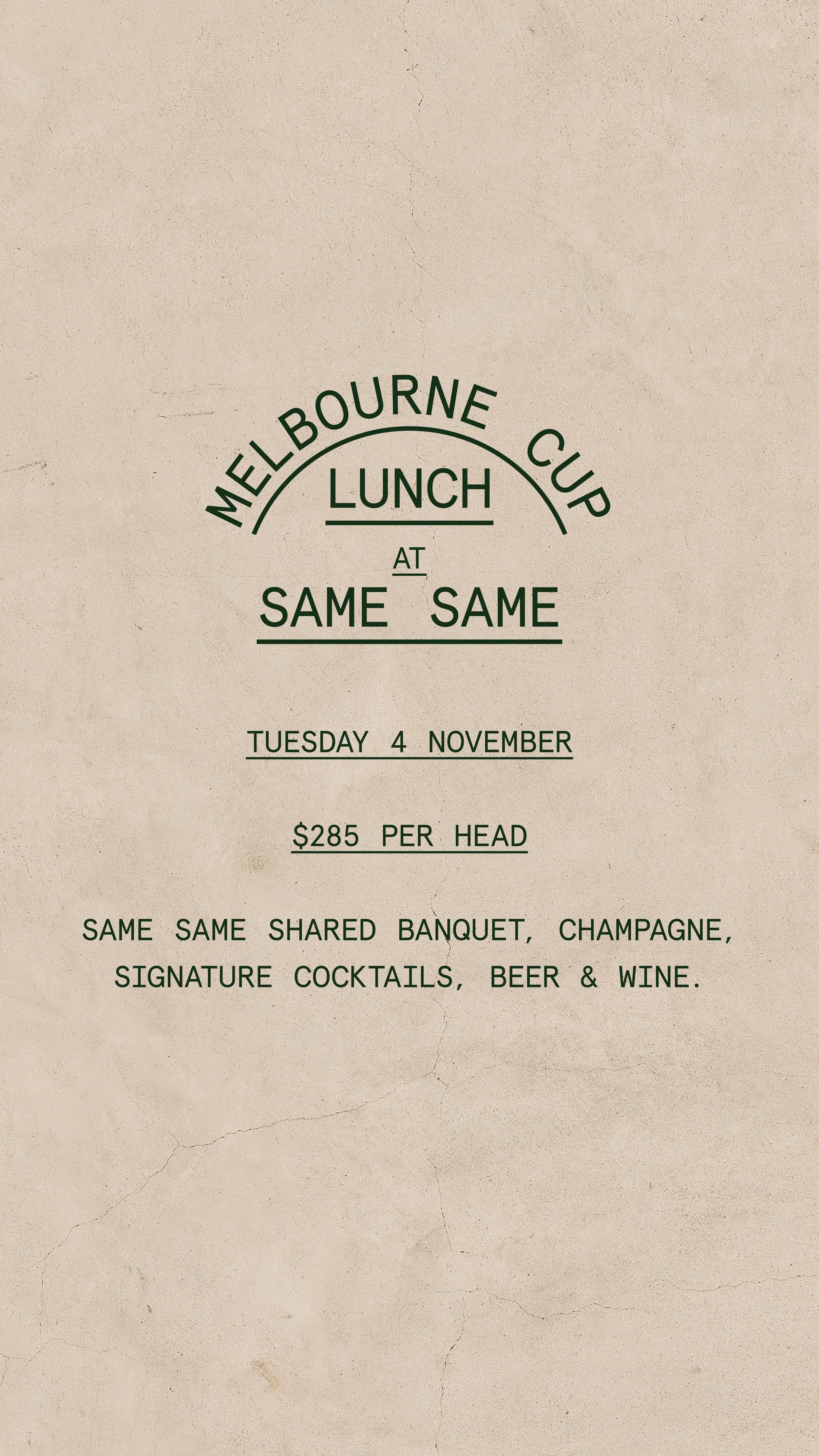 Melbourne Cup Lunch at sAme sAme