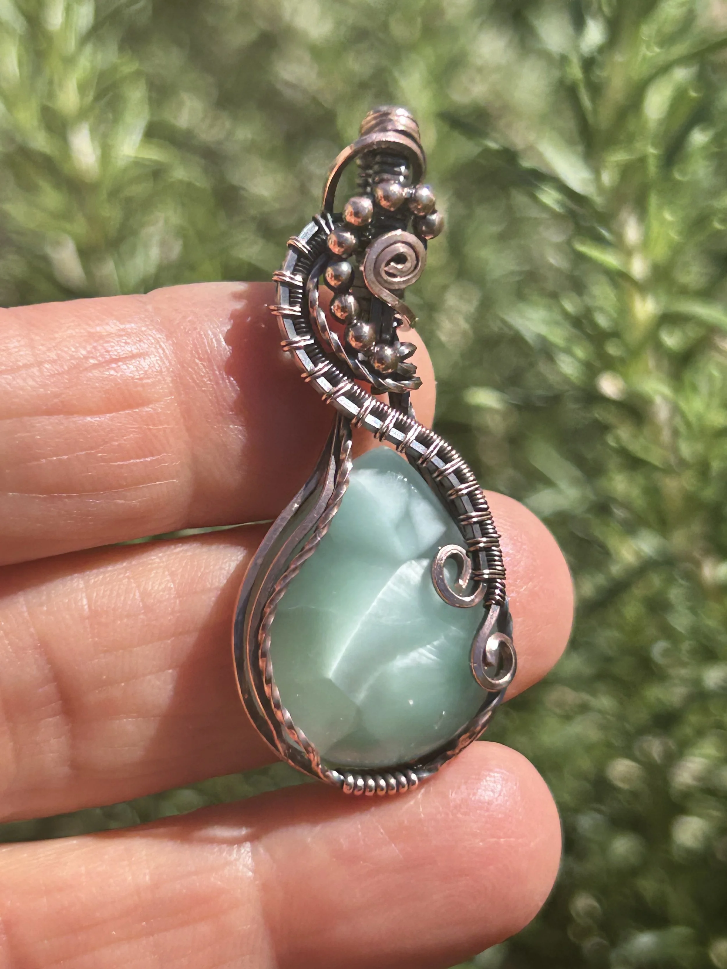 Hemimorphite pendant