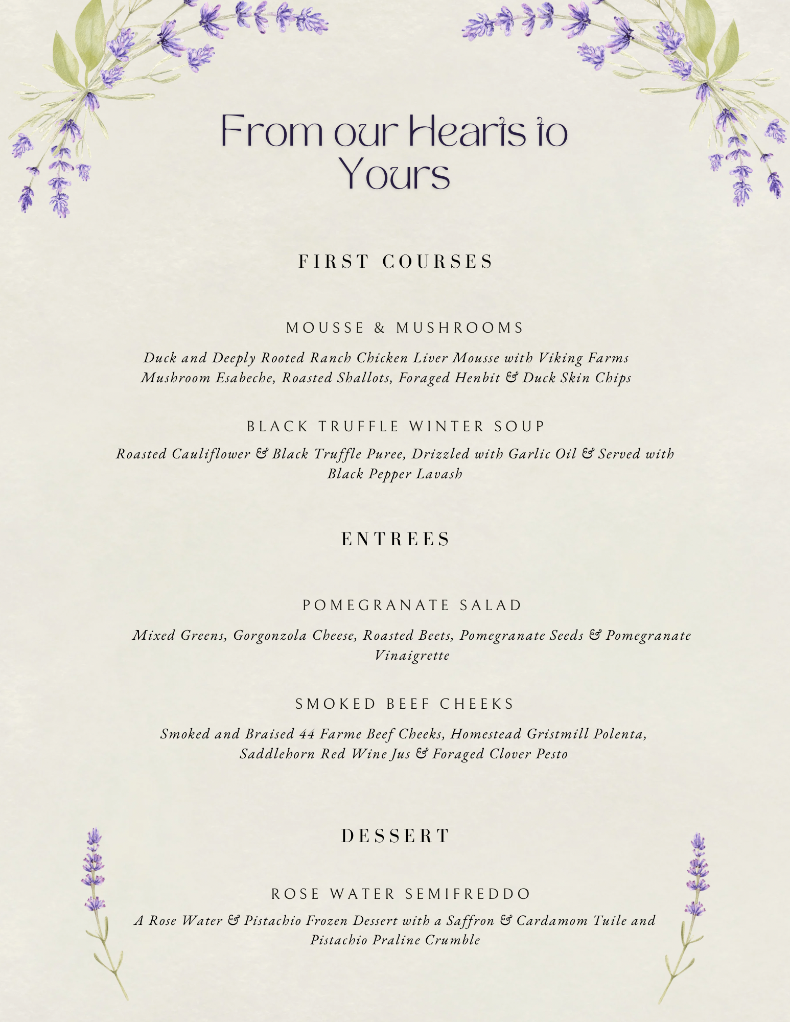 February Supper Club