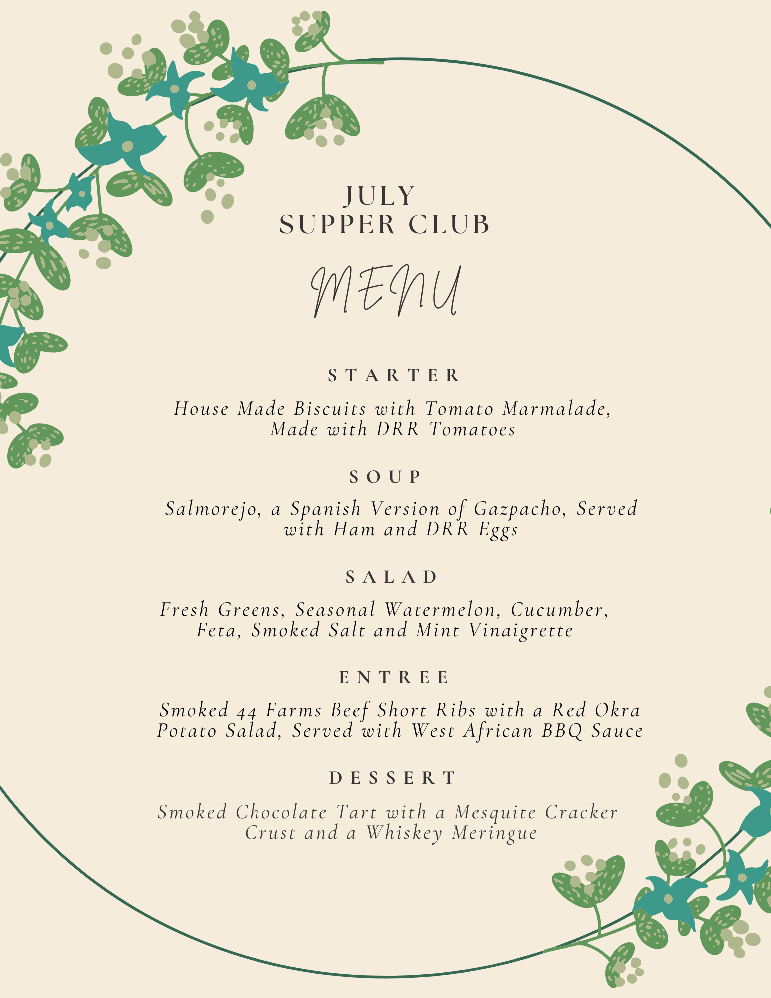 July Supper Club