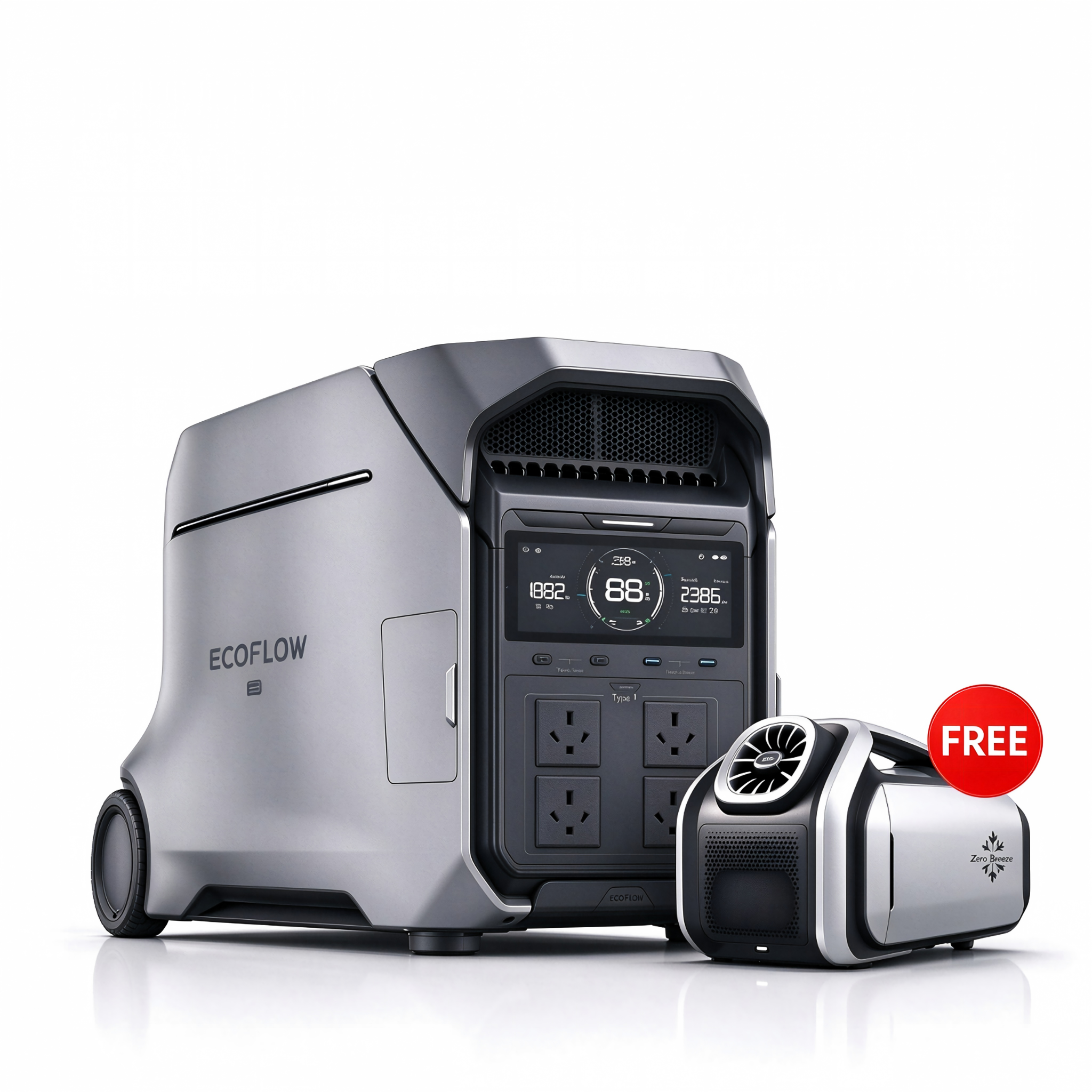 EcoFlow DELTA Pro 3 Portable Power Station Get Free Zerobreeze Mark 2