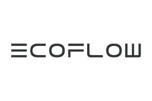ECOFLOW logo in black text