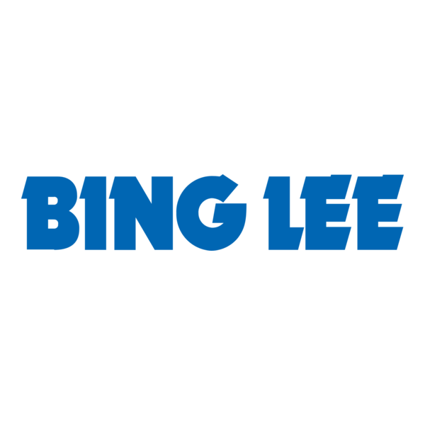 The logo features the words 'BING LEE' in bold, blue, uppercase letters on a white background.