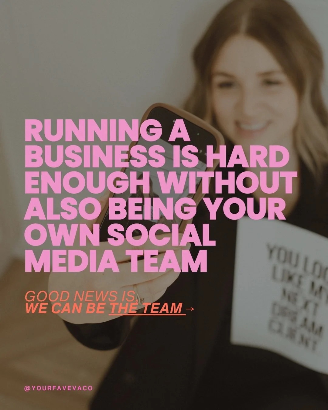 we (secretly?) launched social media support packages to a select few and you can still be one of them by visiting the link in bio. 📱✨

you 🫱🏼&zwj;🫲🏽 sharing the social media load with trusted support

if you&rsquo;ve fantasized about saying 👋?