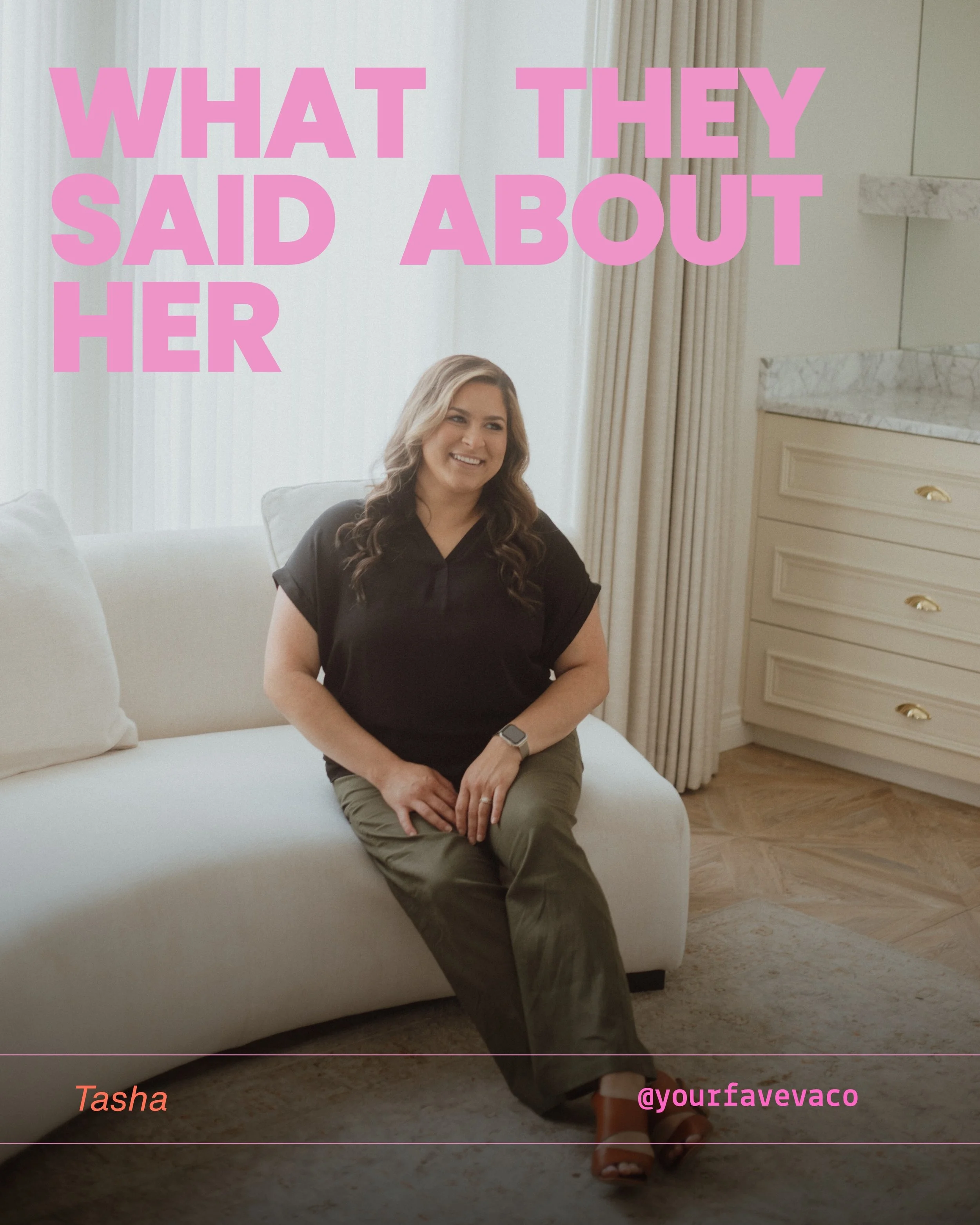 and this is the condensed version 👀

if you need someone in your business corner, Tasha is your girl. 

she specializes in admin &mdash; systems, organization, inbox/calendar support, data entry etc.

she&rsquo;s also so much more creative than she 
