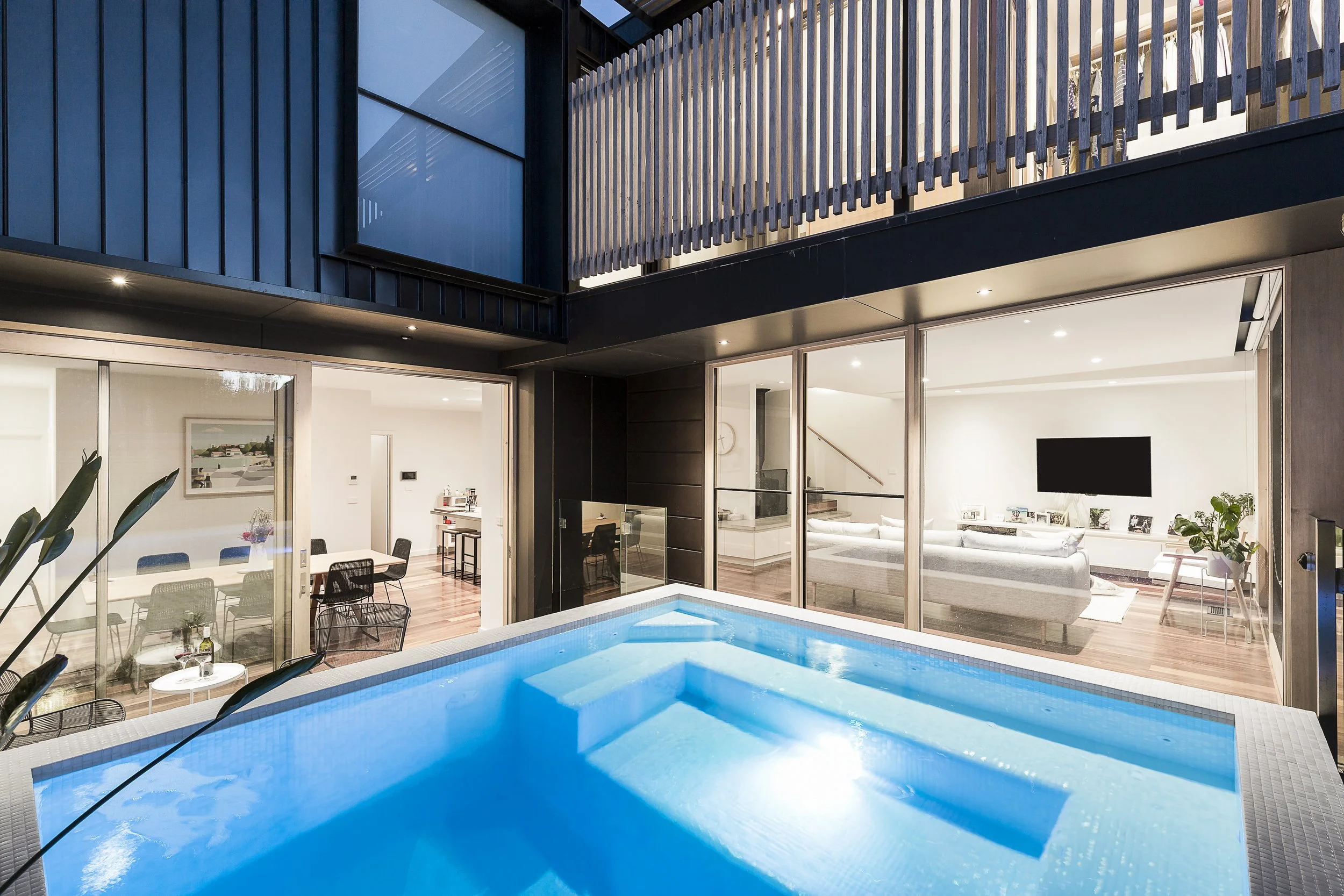 House extension in Richmond with a pool