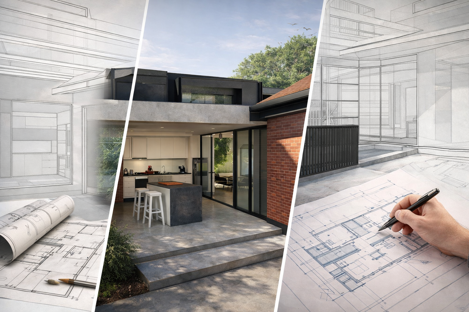 Detailed house construction reviewed as part of a project advisory service.