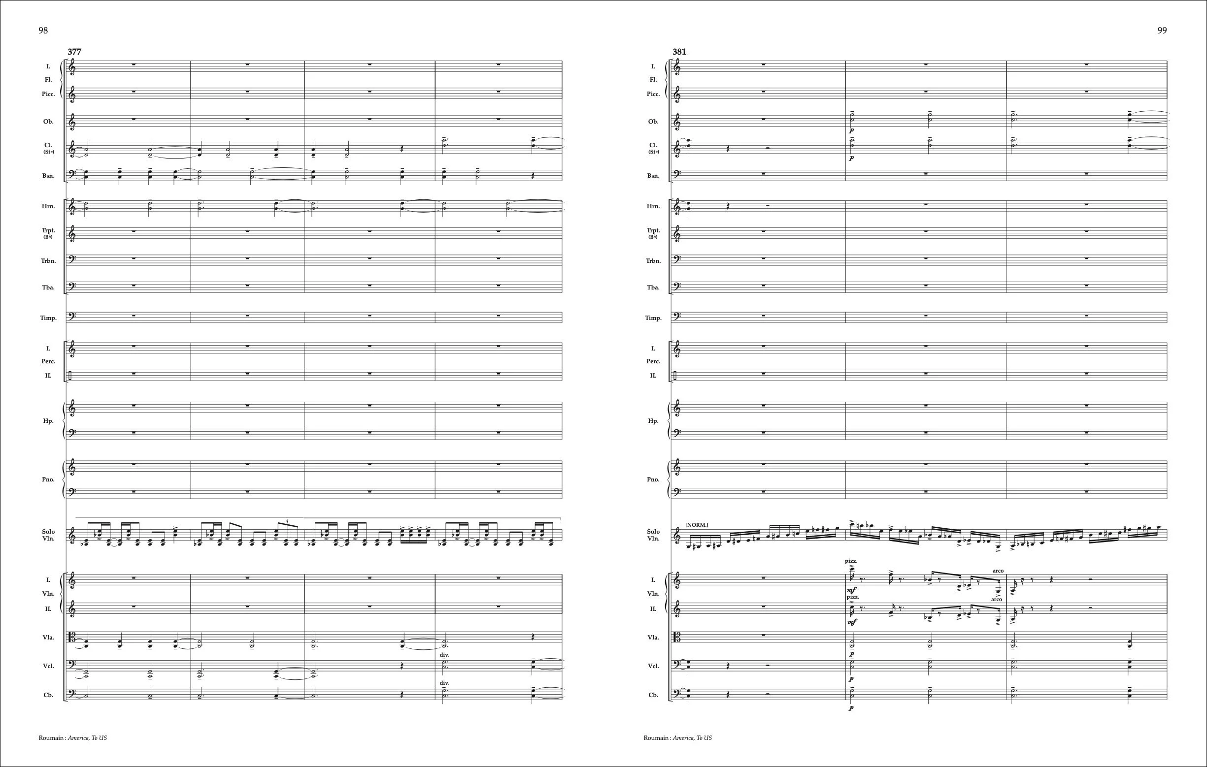 violin sample America, to US