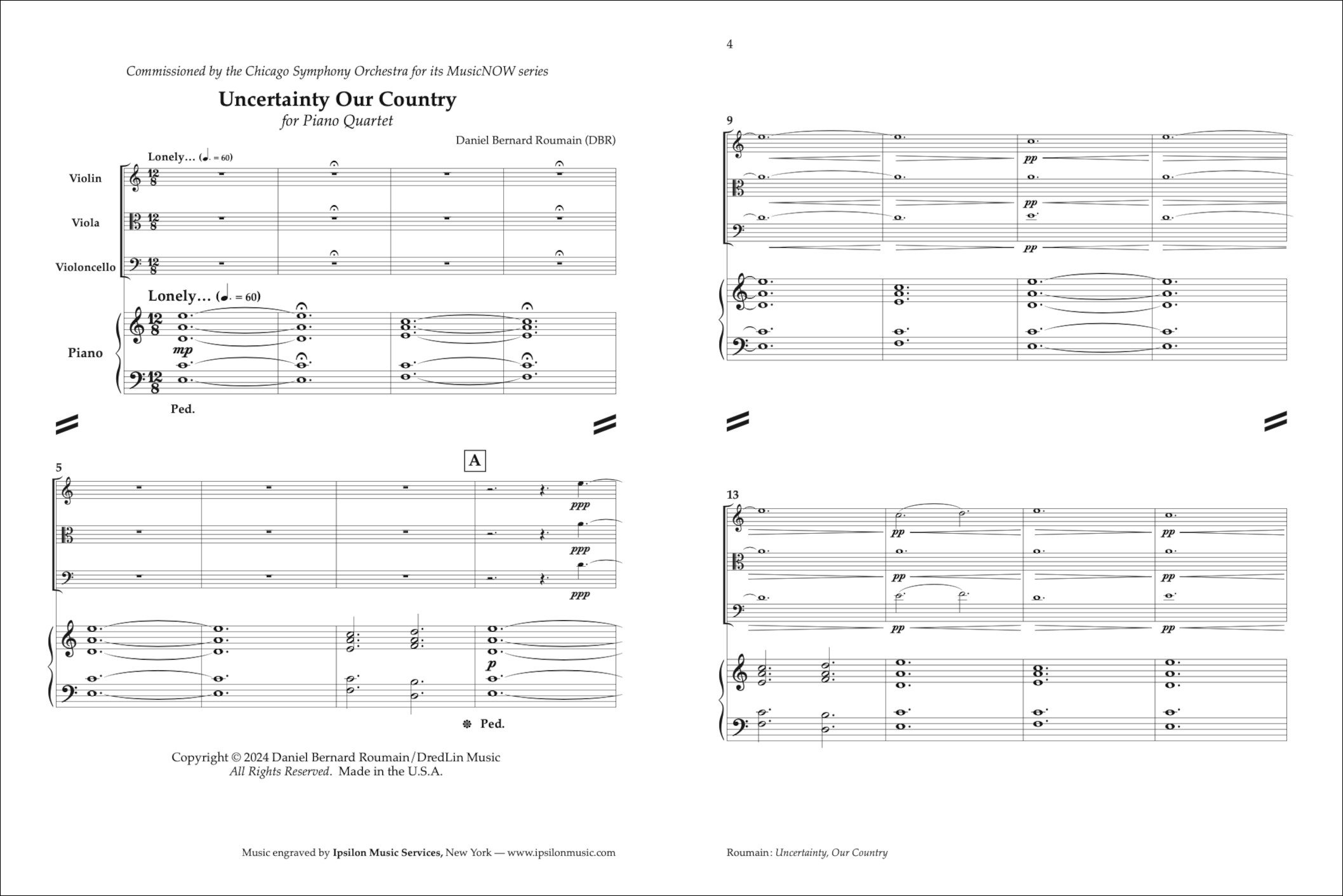 Uncertainty, Our Country score sample