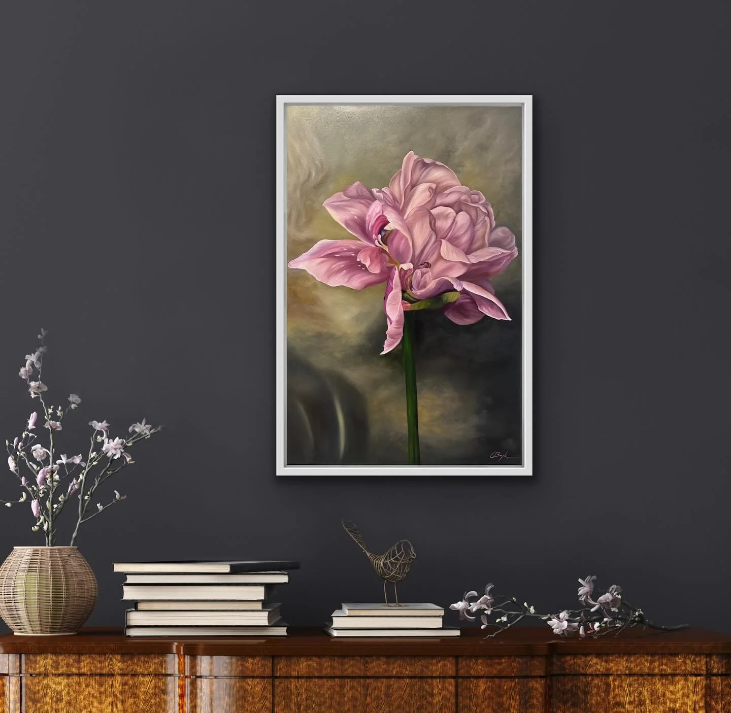 New painting 🎨
&ldquo;Between Breath and Fading&rdquo;
Oil on canvas - 76 x 51cm

#floralartist #oilpaintingtulips #parrottulips #womanartists #paintingwhatifeel #charmaineboyle #emergingartist #glasgowartist #natureartwork #artforinteriorspaces