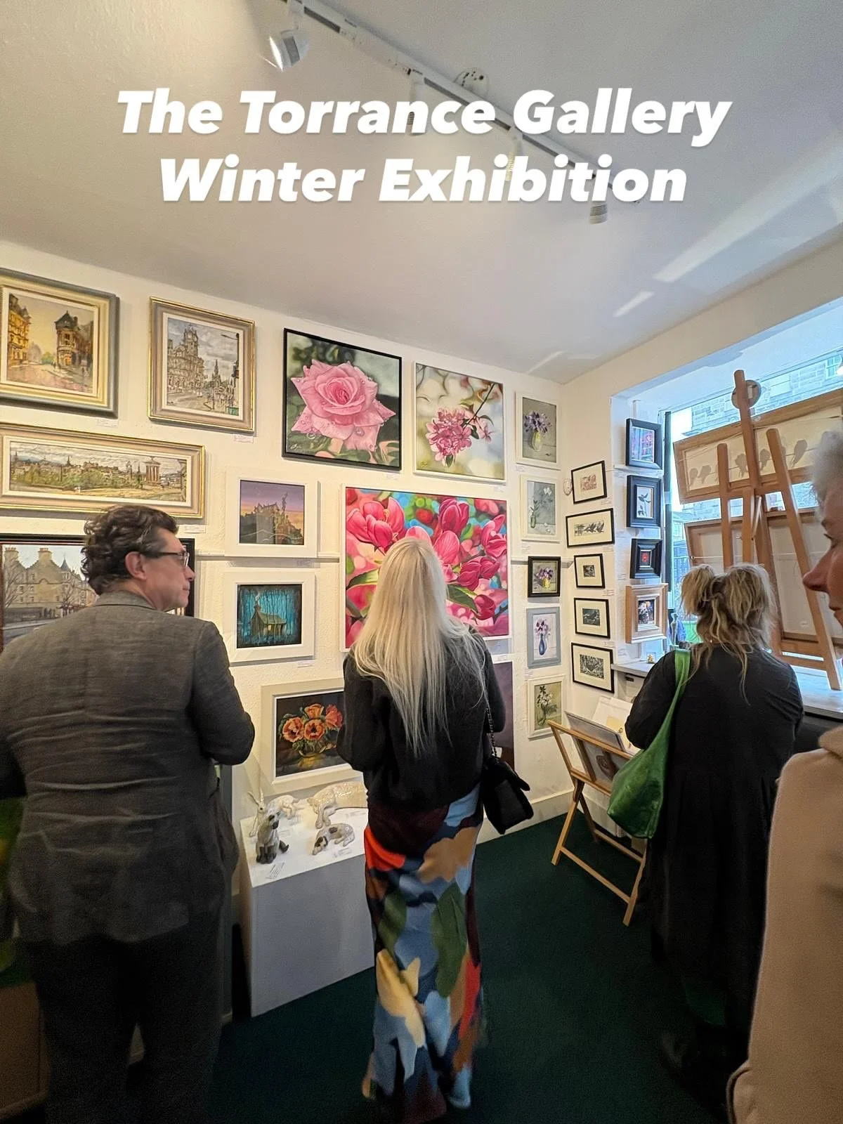 Great afternoon at the opening of the Winter Exhibition at The Torrance Gallery in Edinburgh. 

So wonderful to meet fellow artists Wendy Davidson and Sandra Vick and get the opportunity to view so many gorgeous artworks in person. 

So pleased to fi