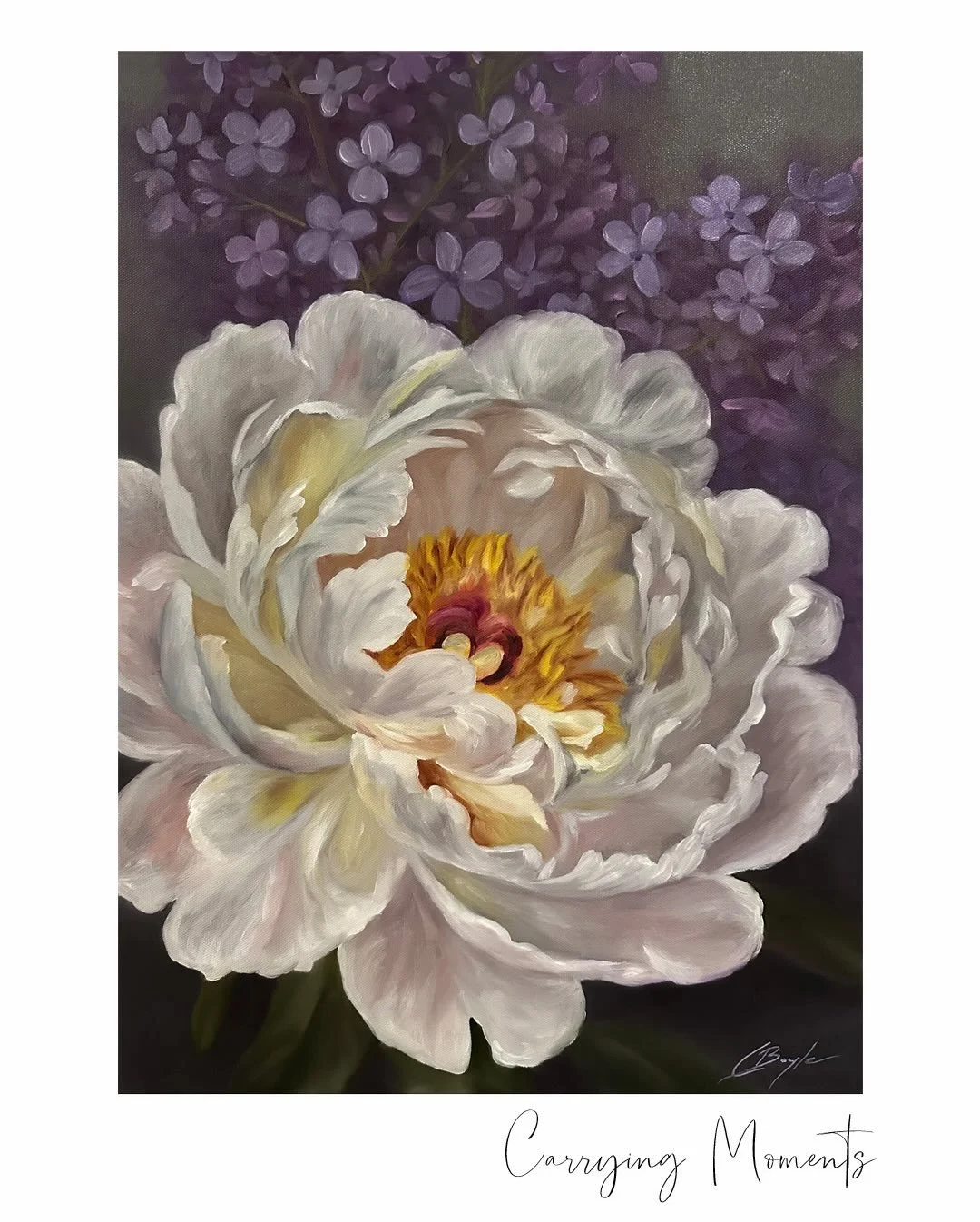 A connection to nature and tranquility. Channeling emotions through intuitive brush strokes that are soft, romantic and gestural. Each painting is an evolution from the last, as my practice is more about discovery than repetition. 

&ldquo;Carrying M