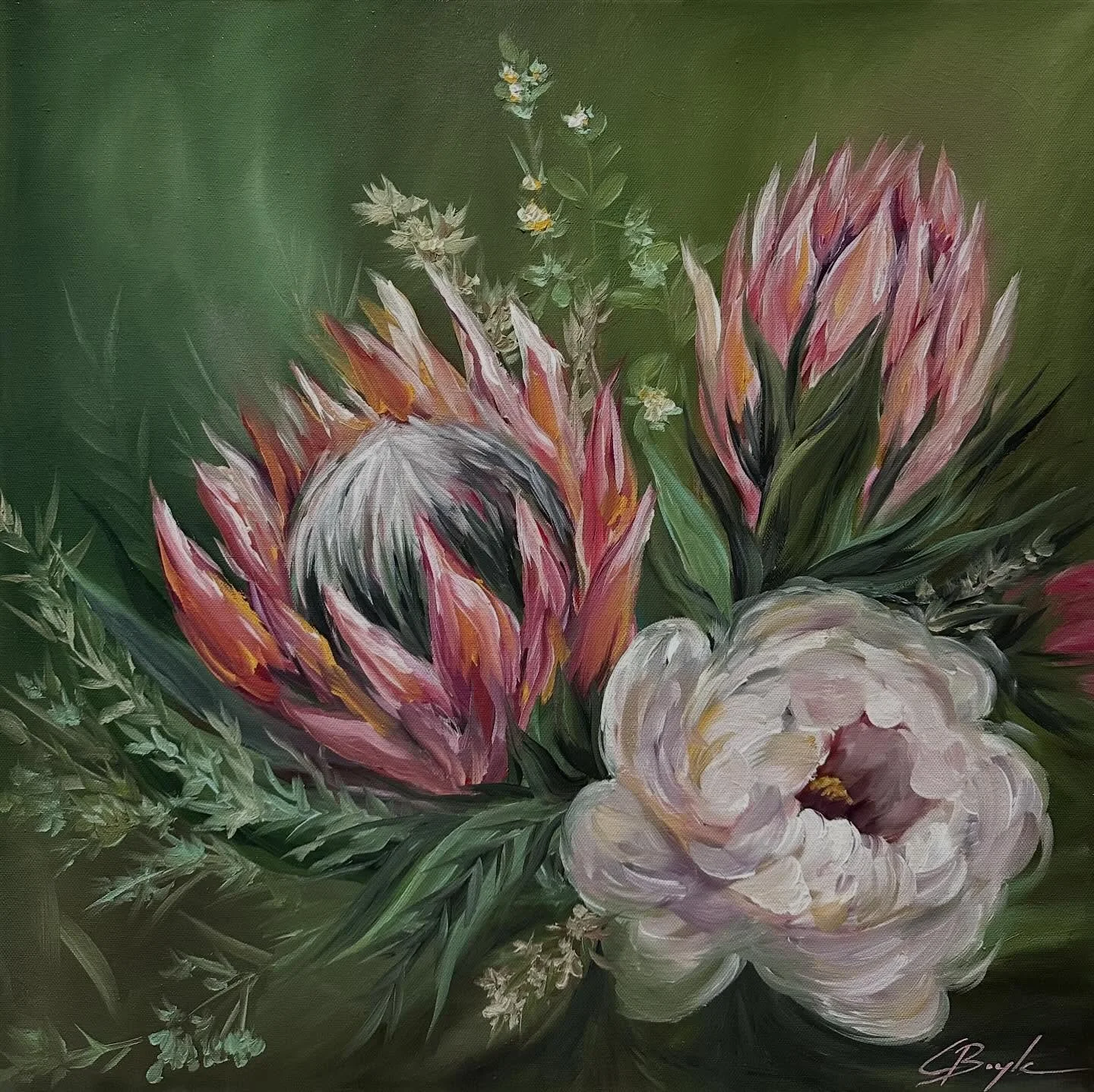 Delicate, bold and present. Layers that suggest energy, playfulness, texture and movement. Each painting is an evolution from the last, as my practice is more about discovery than repetition - immersing myself in the timeless beauty of the natural wo