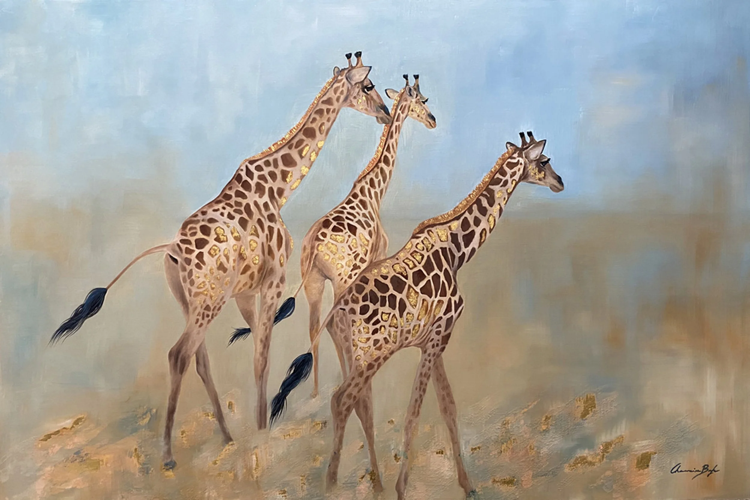 Jewels of Africa - Oil on Board - 60 x 90cm 
SOLD