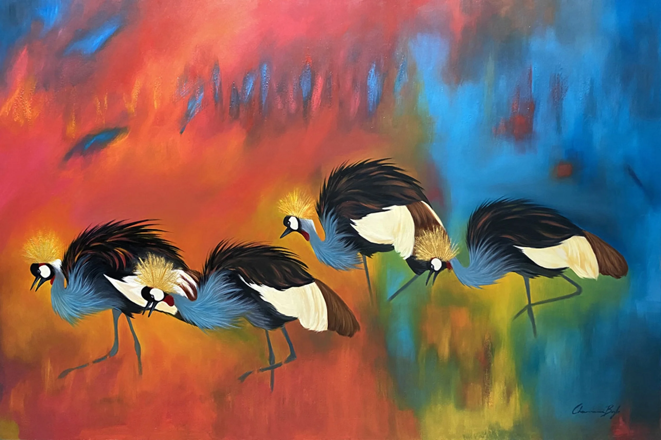 Cranes - Oil on Board - 60 x 90cm
SOLD