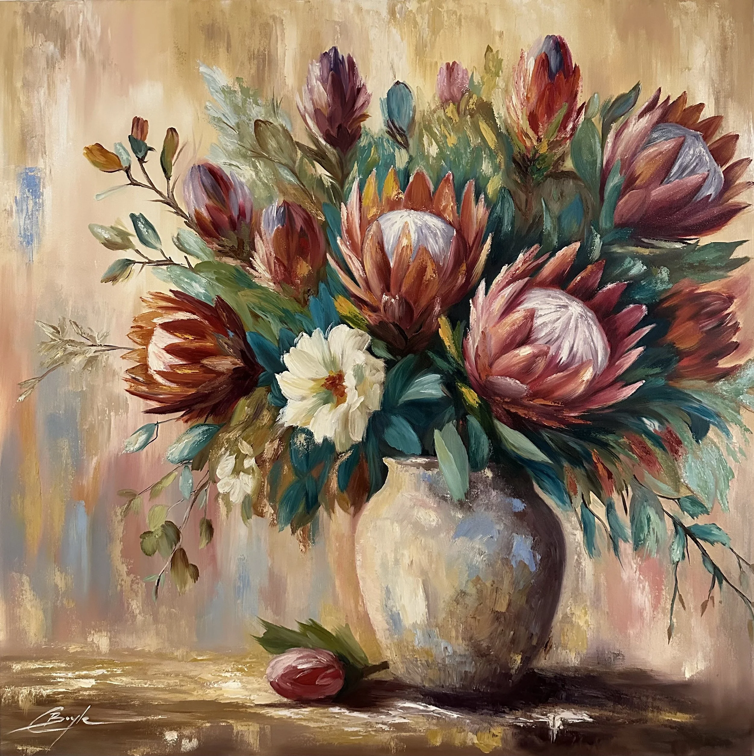 Enduring Love - Oil on Canvas - 80 x 80cm
Available