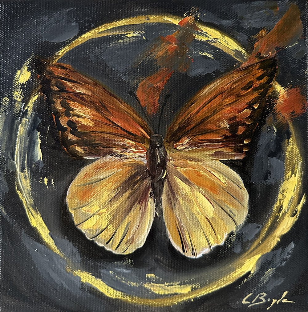 In the Glow - Oil on Canvas - 20 x 20cm 
£175 (Framed)
