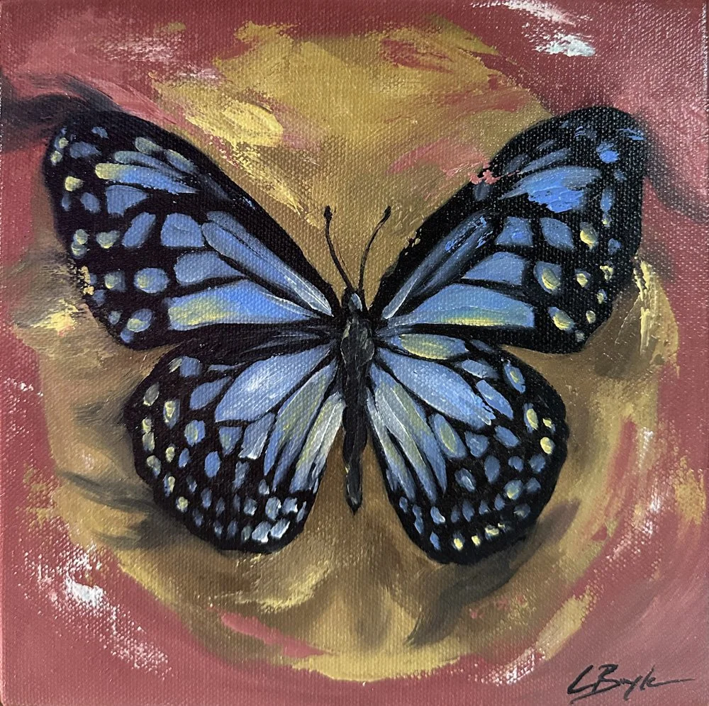 Winged Journey - Oil on Canvas - 20 x 20cm 
£175 (Framed)