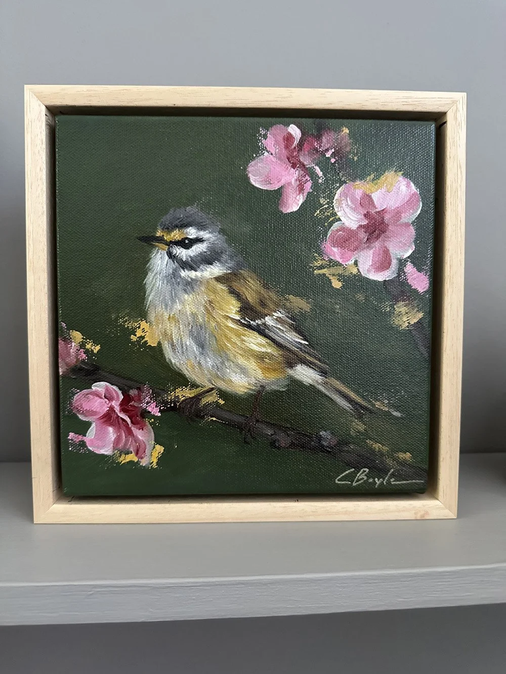 Bearded Tit Among Blossoms 1.jpg
