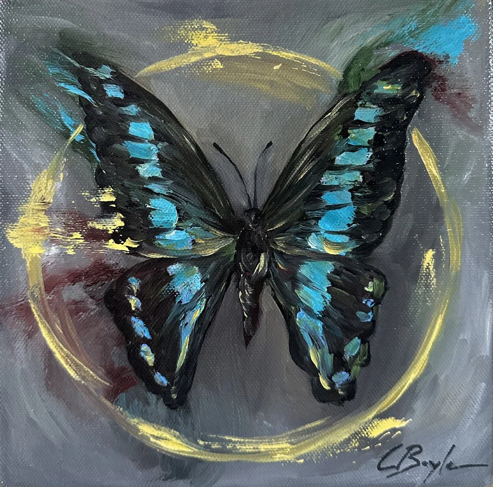 Golden Hush - Oil on Canvas - 20 x 20cm 
£175 (Framed)