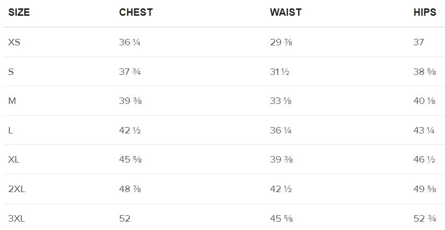 Men's Rash Guard Size Guide | Find Your Fit Today – Shop Men’s Rash ...