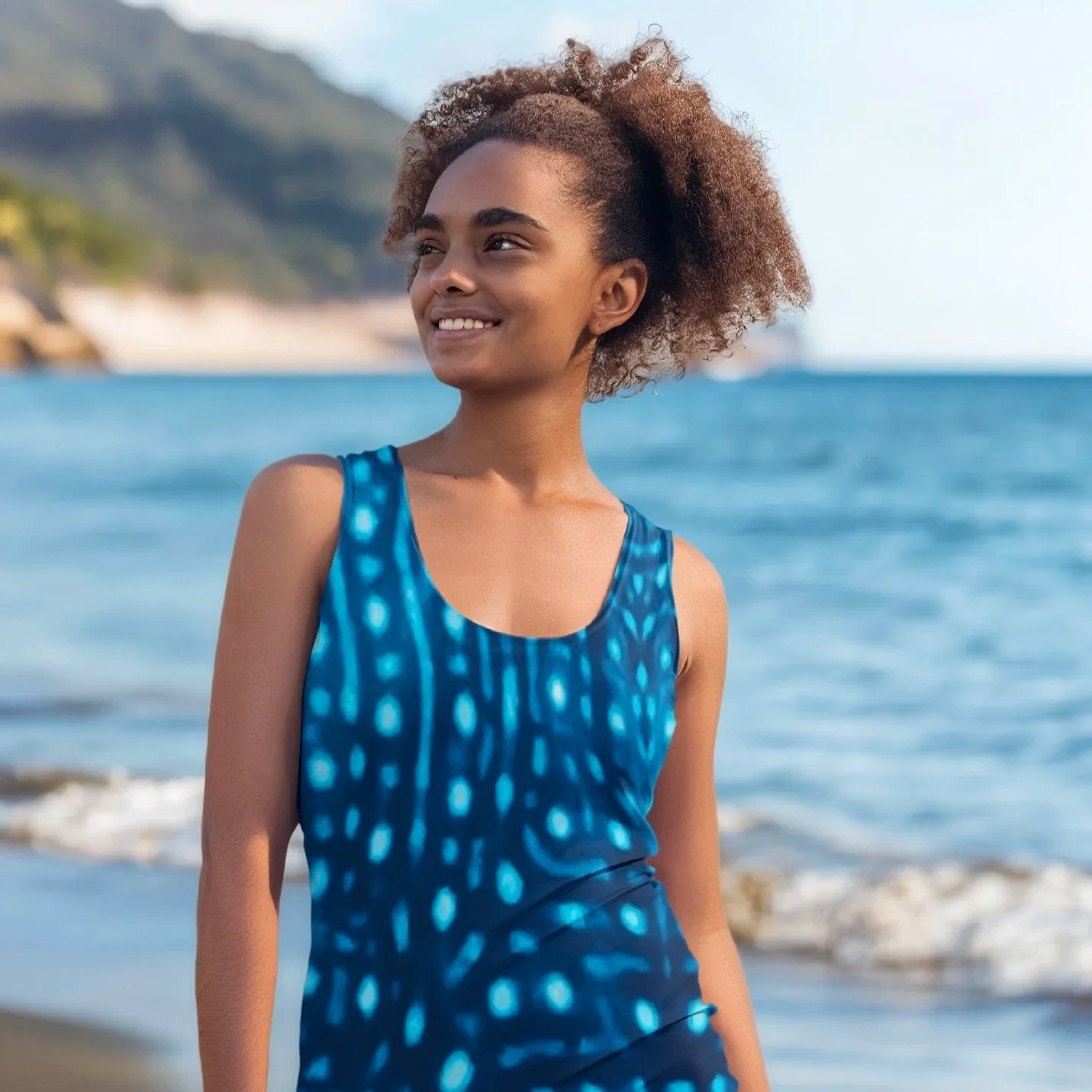 Whale Shark Recycled Bodycon Dress