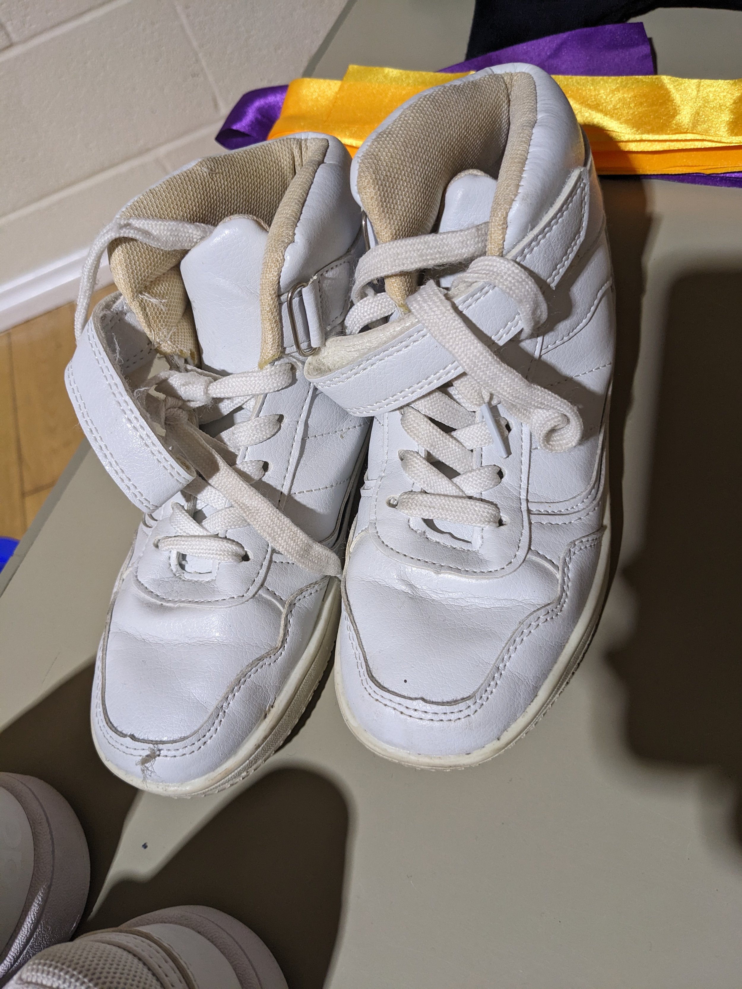 White trainers (worn) - Size 13 - FREE