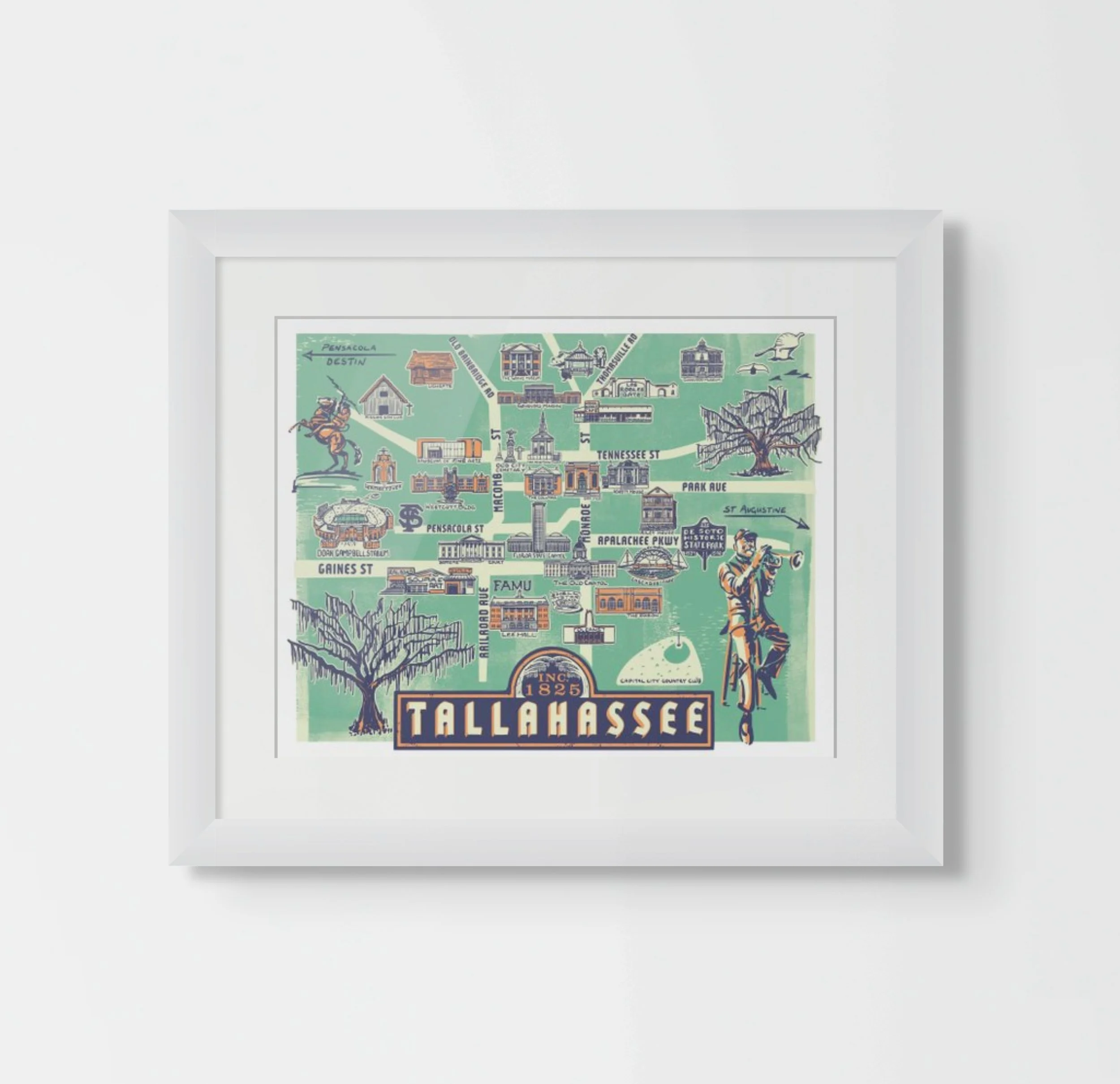 tallahassee_11x14_white_matte_frame.jpg